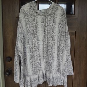 Snake skin sweater hoodie